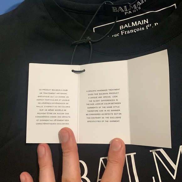 Black Balmain T - Picture 5 of 5